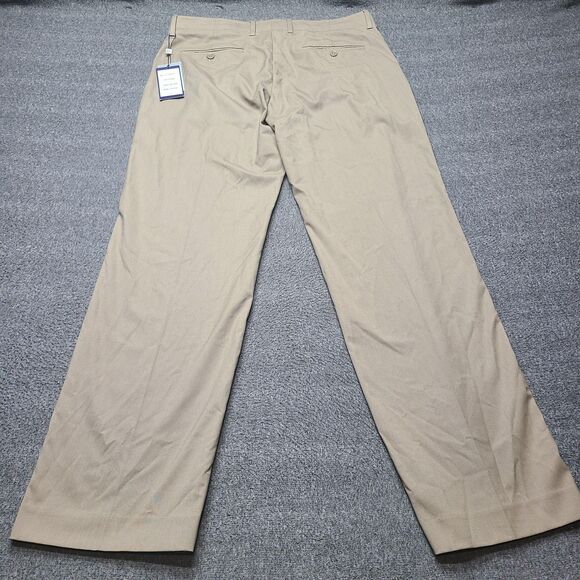 Kilburne‎ Finch Pants Mens 34x32 Khaki Straight Fit Comfort Waistband Stretch - Picture 6 of 8